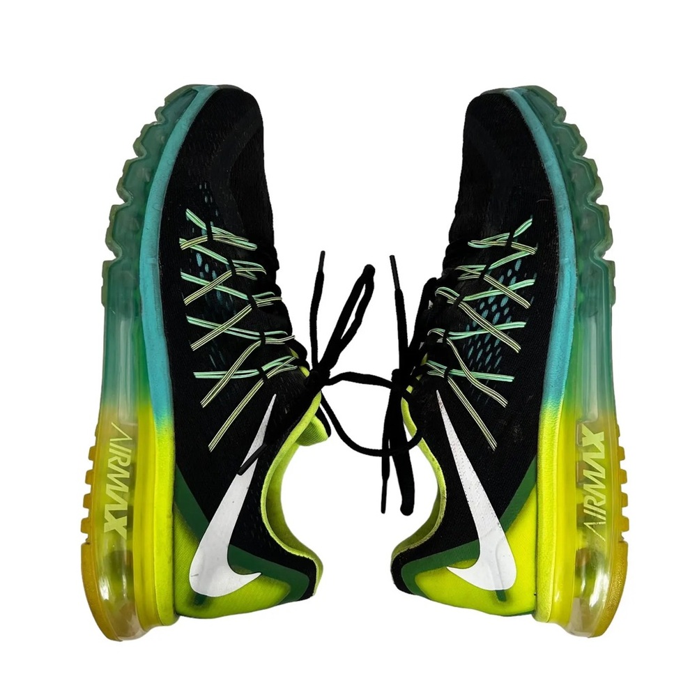 NWT RARE Nike Air Max Black and Lime Green Shoes Size 4Y or Women’s 6